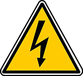 High voltage warning