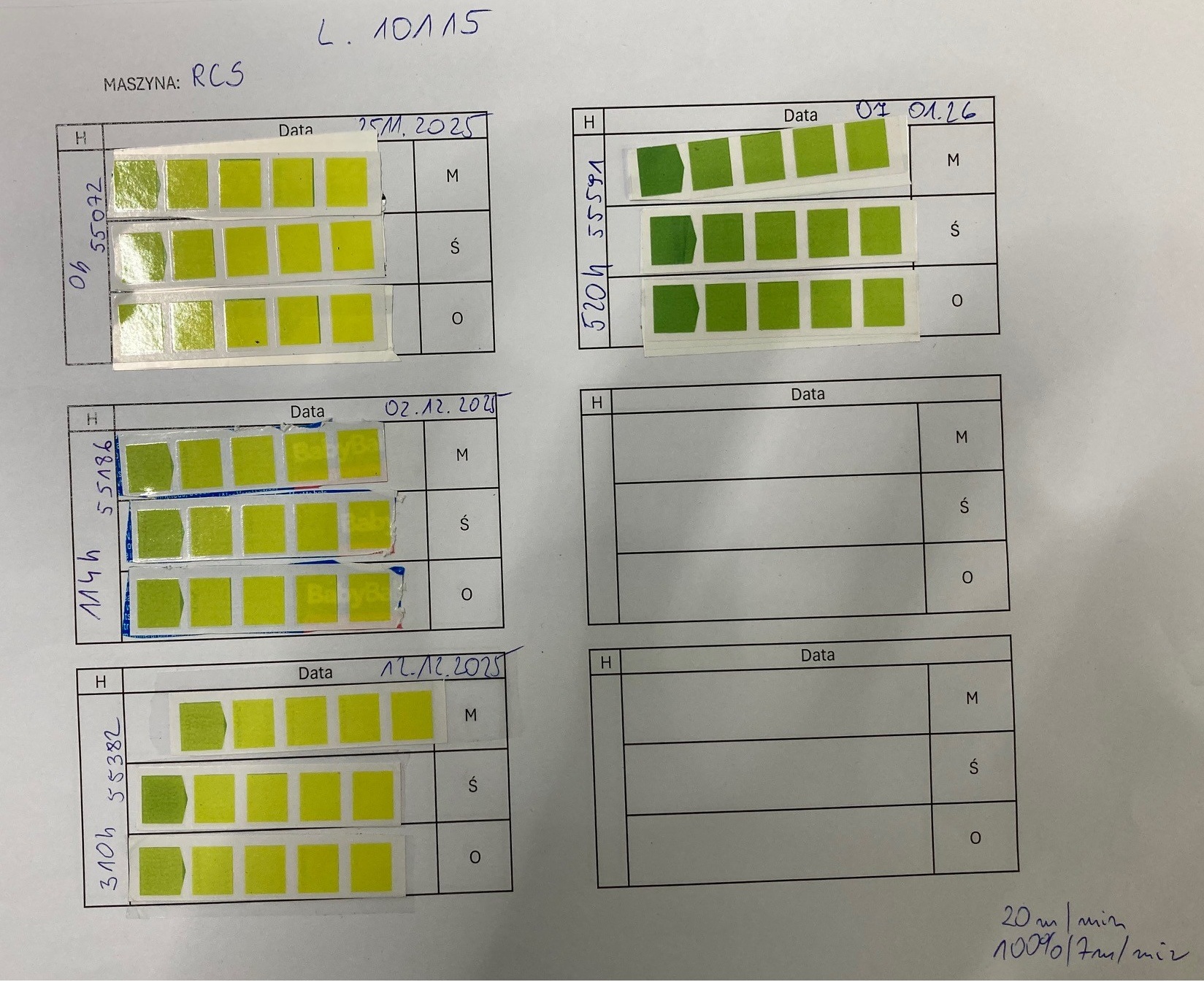 A line of UV curing lamps on the Alpha-Cure production line